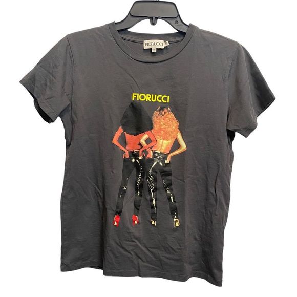 Fiorucci Tops - Fiorucci Vinyl Girls T-shirt Size MEDIUM Tee Gray